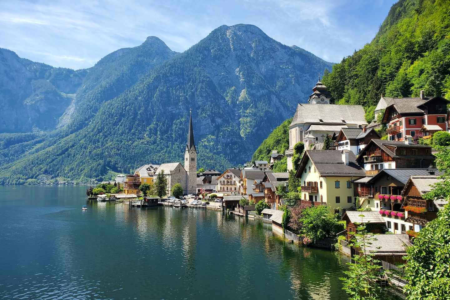 Hallstatt lakeside alpine village, Austria