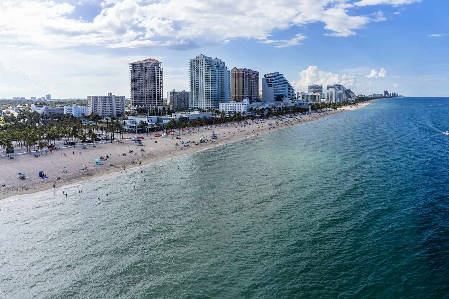 The Fort Lauderdale beachfront and Atlantic coast, Florida