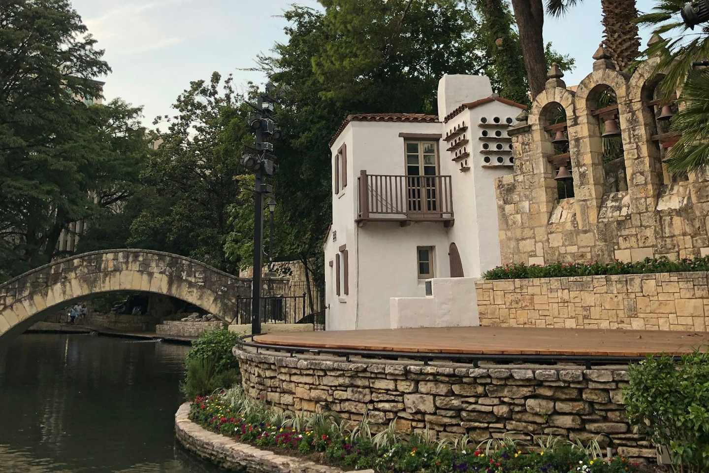 The River Walk and Arneson River Theatre in San Antonio, Texas